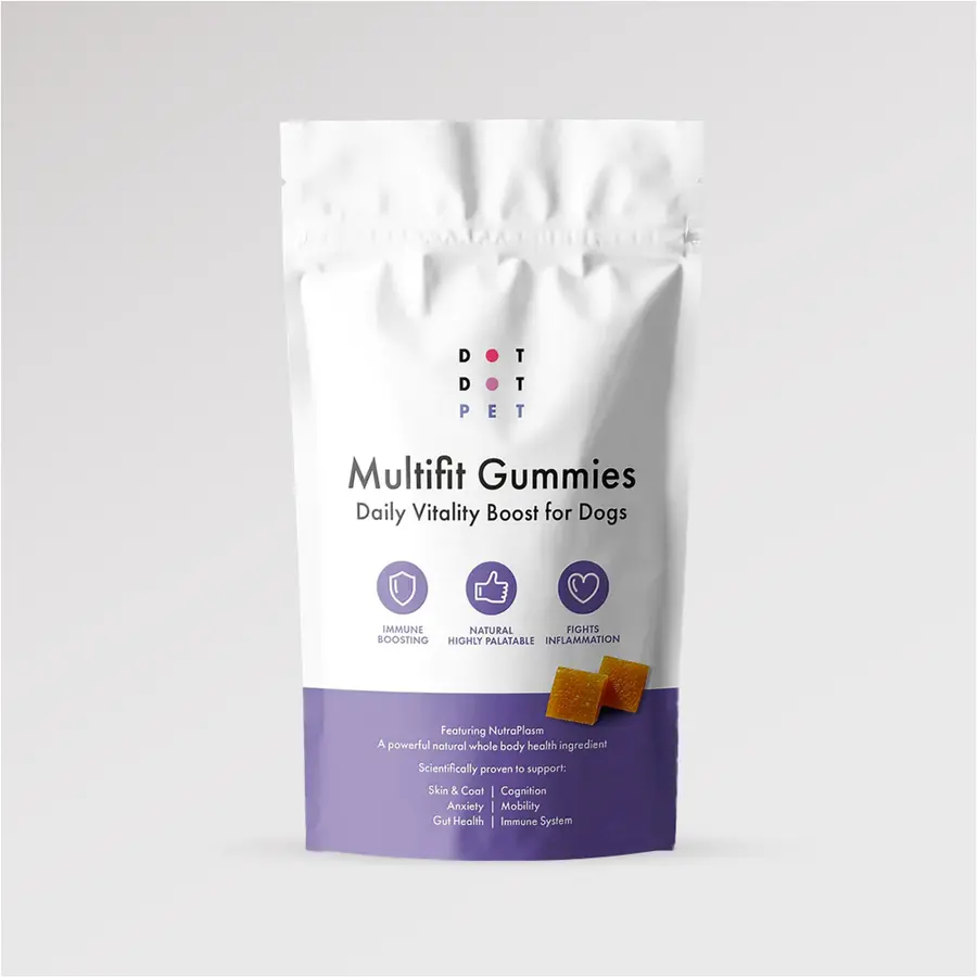 Multifit Healthy Dog Gummies für Hunde – Leckere & Nahrhafte Ergänzungen für Verdauung, Hautpflege & Fellgesundheit | DotDotPet