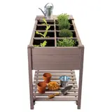 Pflanzkasten Frühbeet Kräuterbeet Blumenbeet mit Ablage – vue 4