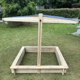 Sandkasten Spielplatz Kinder Ombra 126 x 118 cm von terra-garten® – Ansicht 3