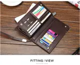 Hochwertiges Portemonnaie XL Damen und Herren Geldbörse Brieftasche aus Kunstleder – view 2