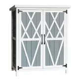 Kompakter Gartenschrank aus FSC-zertifiziertem Holz - Ideal für Balkon & Terrasse – Ansicht 1