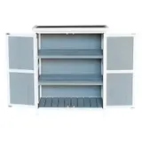 Kompakter Gartenschrank aus FSC-zertifiziertem Holz - Ideal für Balkon & Terrasse – Ansicht 3