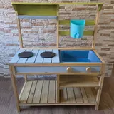 Spielküche aus FSC-zertifiziertem Holz – Fröhlicher Spielspaß mit bunten Details – view 1