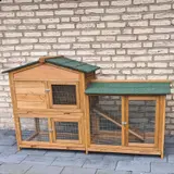 Kaninchenstall Kleintier Terasse Balkon mit 3 Schubladen Klopfer-Plus von Zoo-XXL – view 3