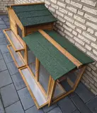 Kaninchenstall Kleintier Terasse Balkon mit 3 Schubladen Klopfer-Plus von Zoo-XXL – view 6