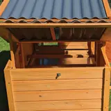Hühnerhaus Liese -- mit PVC Welldach -- auch mit Extra-Auslauf – vue 10