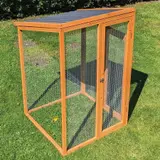 Hühnerhaus Liese -- mit PVC Welldach -- auch mit Extra-Auslauf – vue 23
