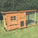 Hühnerhaus Paula mit PVC Welldach – weergave 10
