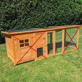 Hühnerhaus Paula mit PVC Welldach – weergave 23