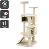 Katzenkratzbaum 132cm Kratzbaum Kletterbaum Spielbaum Sisal -- Sammy -- von zoo-xxl® – vista 3
