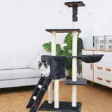 Katzenkratzbaum 142cm Kratzbaum Kletterbaum Spielbaum Sisal -- Simba -- von zoo-xxl® – vista 1
